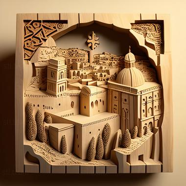 3D model JerusalemIsrael (STL)